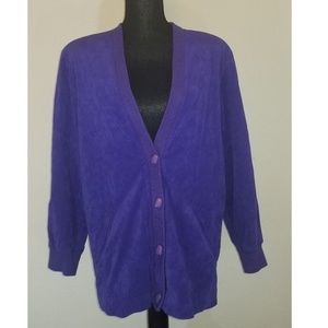 LILLI ANN Collections Vintage Suede Jacket Purple